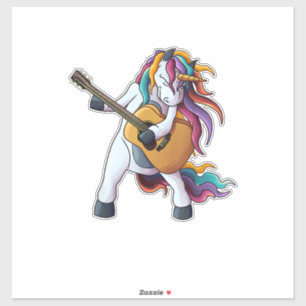 Cool Unicorn Playing Guitar _ Funny Animal Guitari
