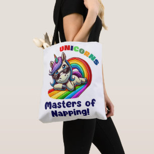 Cool Unicorn relaxing with sunglasses Tote Bag