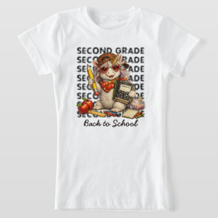 Cool Unicorn Second Grade Back to School Graphic T-Shirt