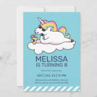 Cool Unicorn Summer Sunglasses Girl Birthday