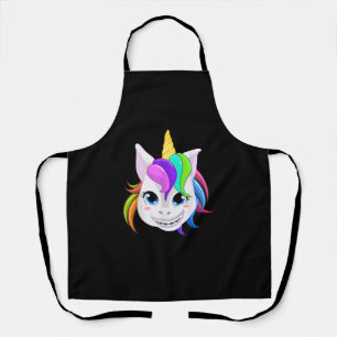 Cool Unicorn With Dental Braces Funny Horn Horse S Apron