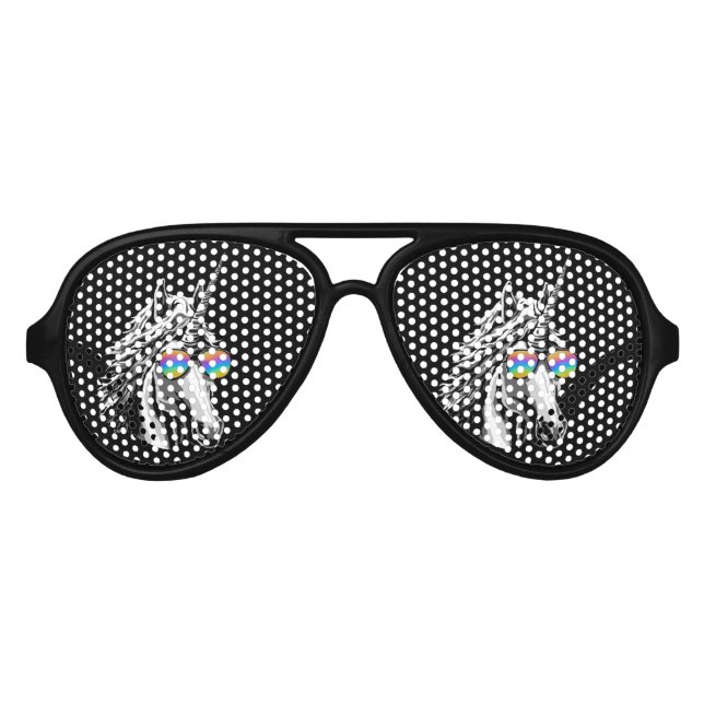 Cool unicorn with rainbow sunglasses (Front)