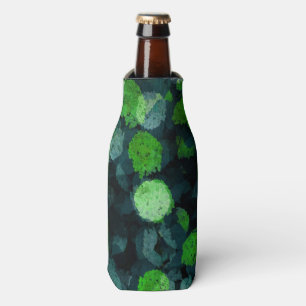 Cool, unique art of floral / flower pattern bottle cooler
