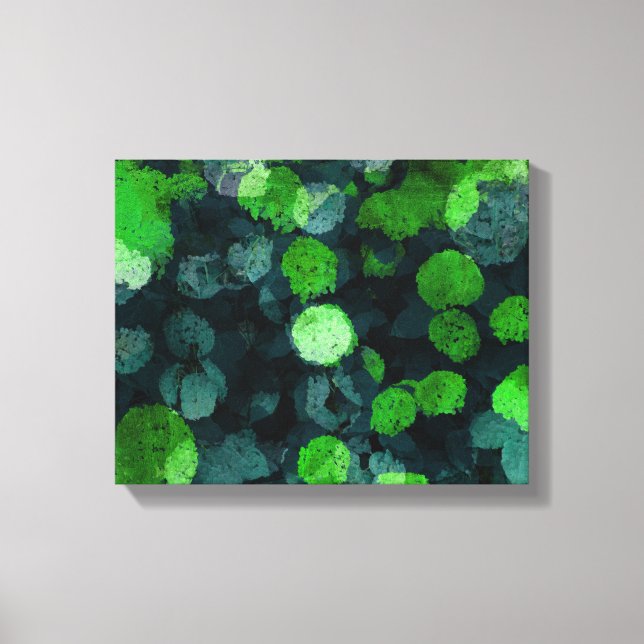 Cool, unique art of floral / flower pattern canvas print (Front)
