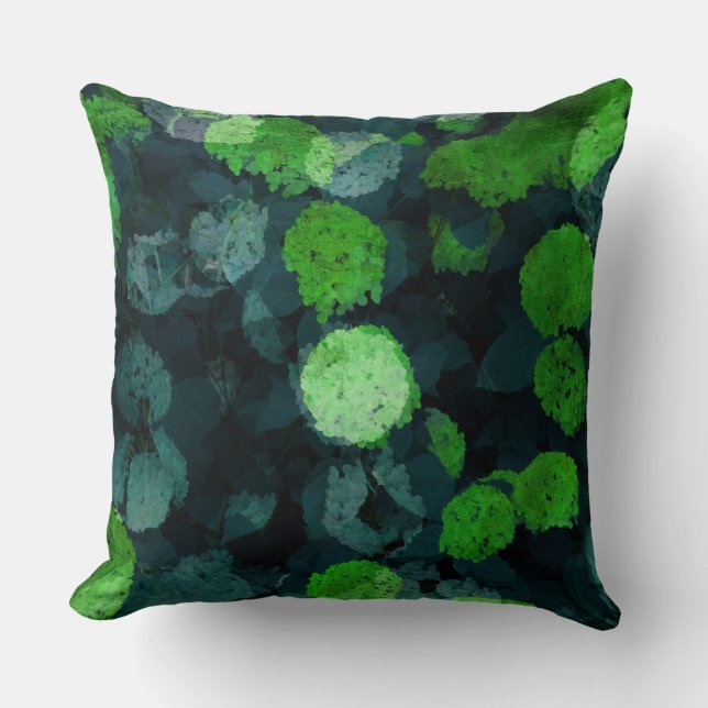 Cool, unique art of floral / flower pattern cushion (Front)