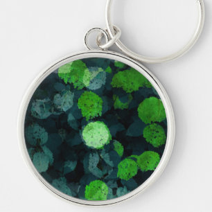 Cool, unique art of floral / flower pattern key ring