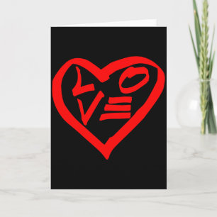 Cool Unique Love &amp; Heart Graffiti Valentines D Card