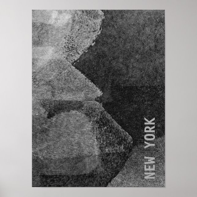 Cool, unique modern New York design art Poster (Front)