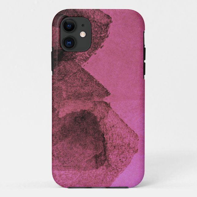 Cool, unique modern pink painting design art Case-Mate iPhone case (Back)