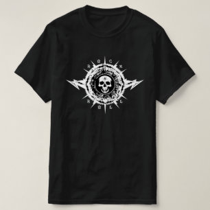 Cool Unique Rock & Roll Heavy Metal Skull Splatter T-Shirt