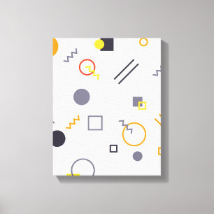 Cool, unique, trendy, urban abstract illustration canvas print