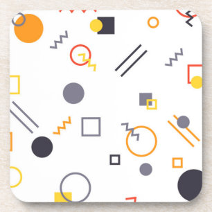 Cool, unique, trendy, urban abstract illustration coaster