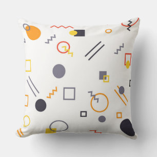 Cool, unique, trendy, urban abstract illustration cushion
