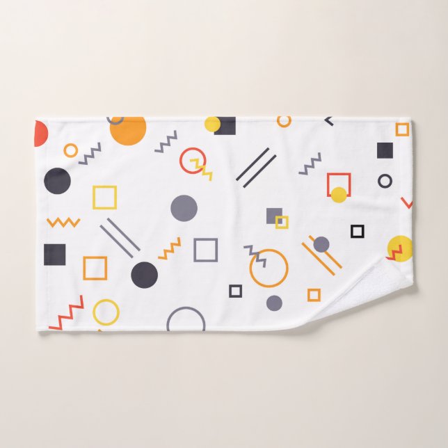 Cool, unique, trendy, urban abstract illustration hand towel (Hand Towel)