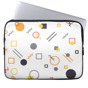 Cool, unique, trendy, urban abstract illustration laptop sleeve