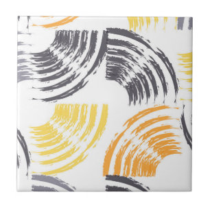 Cool, unique, trendy, urban colourful brush tile