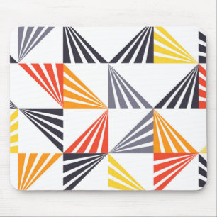 Cool, unique, trendy, urban, colourful triangles mouse pad