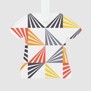 Cool, unique, trendy, urban, colourful triangles ornament