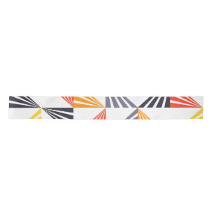 Cool, unique, trendy, urban, colourful triangles satin ribbon