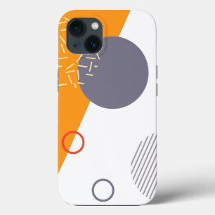Cool, unique, trendy, urban geometric illustration iPhone 13 case