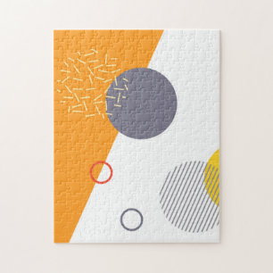 Cool, unique, trendy, urban geometric illustration jigsaw puzzle