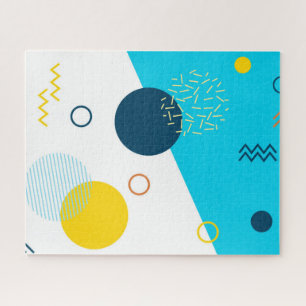 Cool, unique, trendy, urban, Memphis illustration Jigsaw Puzzle