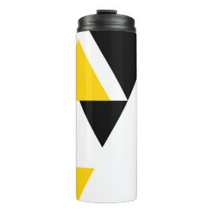 Cool, unique, trendy, urban, modern triangles thermal tumbler
