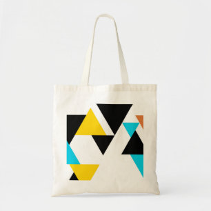 Cool, unique, trendy, urban, modern triangles tote bag