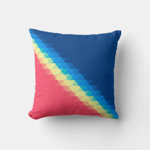 cool urban dun colourful triangles illustrated bac cushion