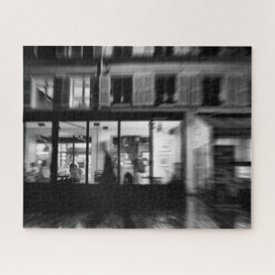 Cool, urban modern Parisian night photo Jigsaw Puzzle