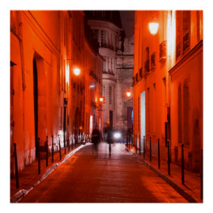 Cool, urban, modern photo of Parisian lifestyle Poster