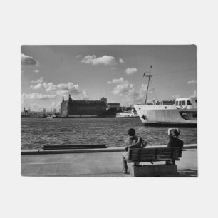 Cool, urban photo of lifestyle in Istanbul Doormat