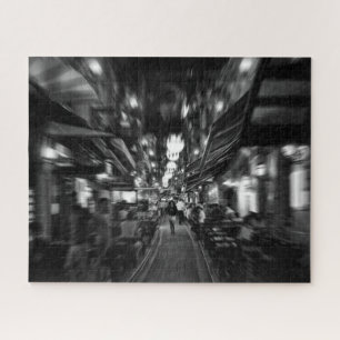 Cool, urban photo of woman walking in Istanbul Jigsaw Puzzle