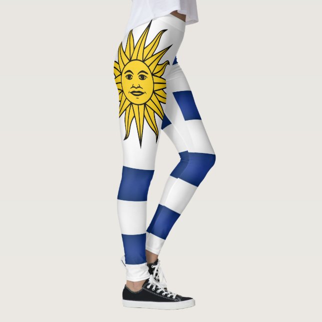 Cool Uruguay Flag Fashion Leggings (Right)