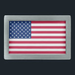 Cool USA American Flag Patriotic 4th of July Metal Rectangular Belt Buckle<br><div class="desc">The all American, Stars and Stripes, Old Glory, Star-Spangled Banner, USA flag, cool stylish burnished silver pewter rectangular belt buckle, to show your pride, patriotism, love. This belt buckle arrives in a black felt bag which makes it perfect for gifting. Great for Independence Day 4th of July parties, Memorial Day...</div>