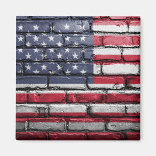 Cool USA Flag Design Magnet