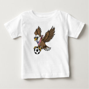 Cool USA Soccer Eagle Sunglasses Vintage Patriotic Baby T-Shirt