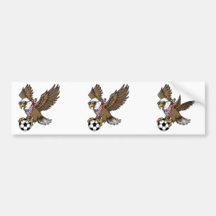 Cool USA Soccer Eagle Sunglasses Vintage Patriotic Bumper Sticker