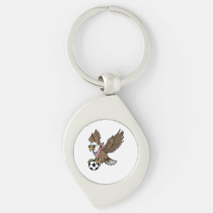 Cool USA Soccer Eagle Sunglasses Vintage Patriotic Key Ring