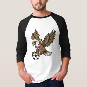 Cool USA Soccer Eagle Sunglasses Vintage Patriotic T-Shirt