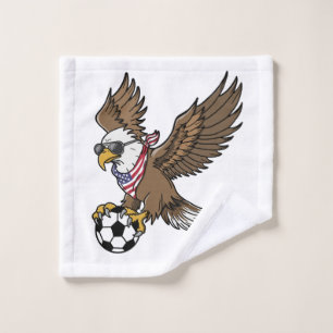 Cool USA Soccer Eagle Sunglasses Vintage Patriotic Wash Cloth