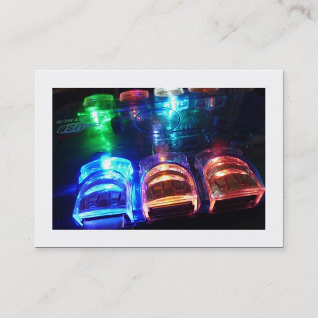 Cool USB Hub (bordered) Business Card (Front)