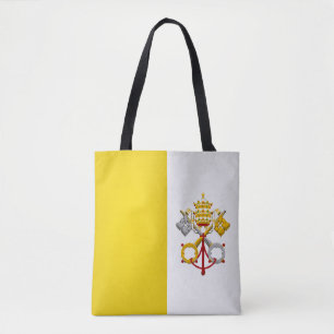 Cool Vatican City Flag Fashion Tote Bag