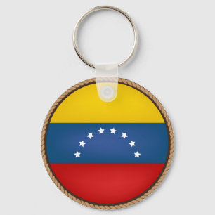 Cool Venezuela Flag Seal Key Ring