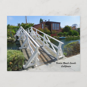 Cool Venice Beach Canals Postcard! Postcard