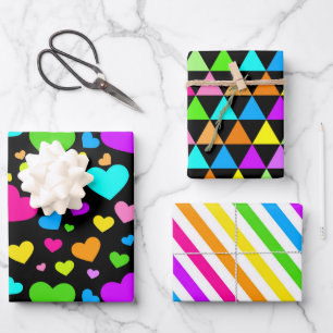 Cool Vibrant Colours  Wrapping Paper Sheet