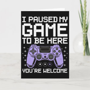 Cool Video Game Art For Men Women Video Gamer Gami Card