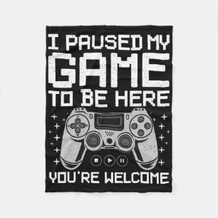 Cool Video Game Art For Men Women Video Gamer Gami Fleece Blanket