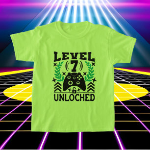 cool video gamer unisex 7th Birthday T-Shirt