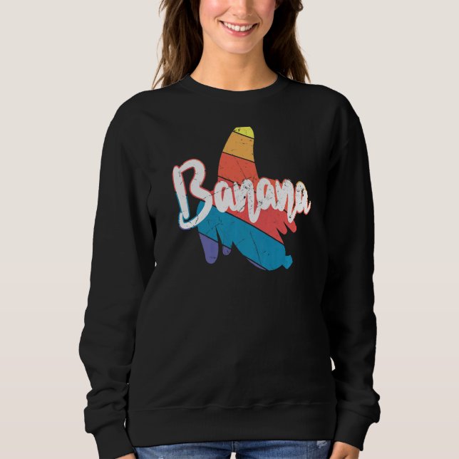 Cool Vintage Banana Vegans Sweatshirt (Front)
